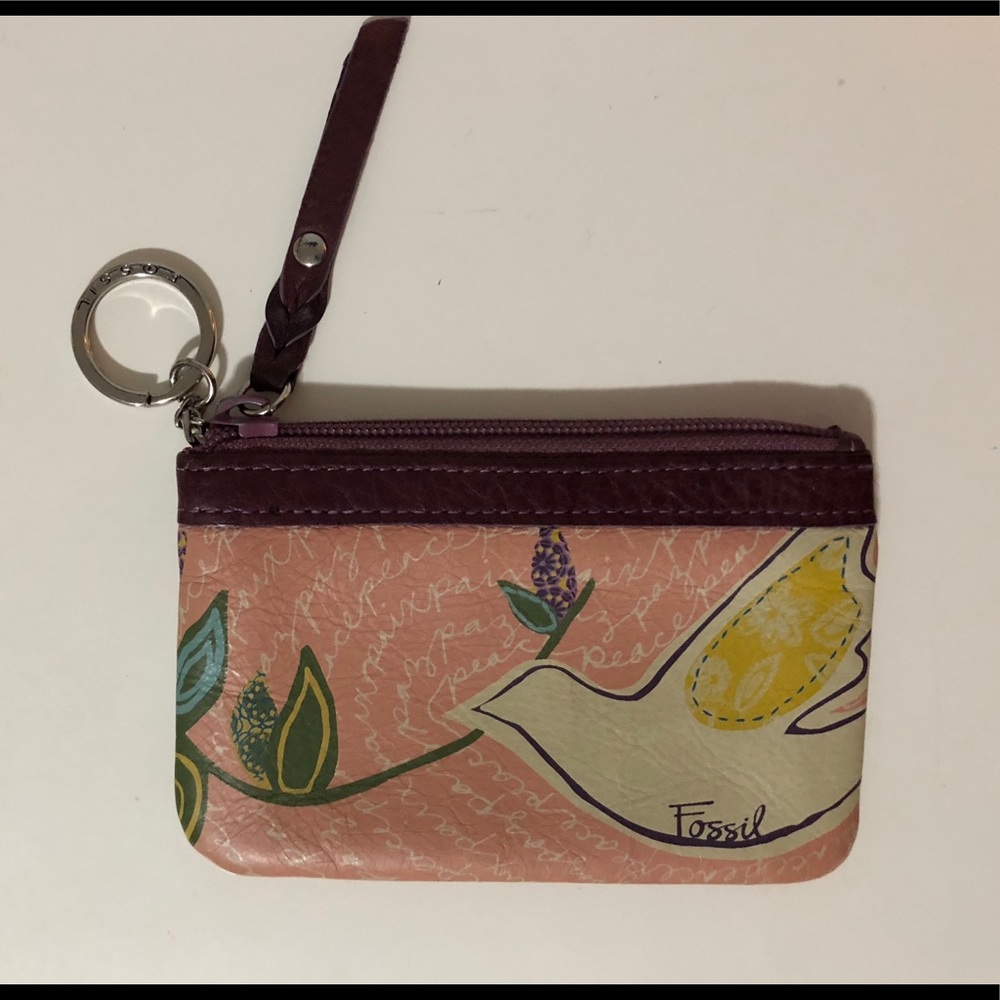 Fossil keychain ID case